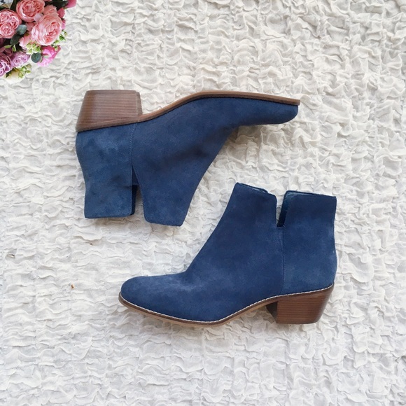 cole haan blue suede boots